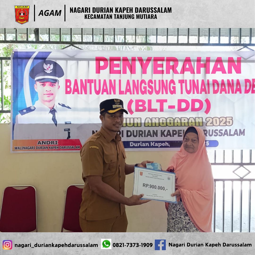 📢 Penyerahan Bantuan Langsung Tunai (BLT) Dana Desa Tahap II 